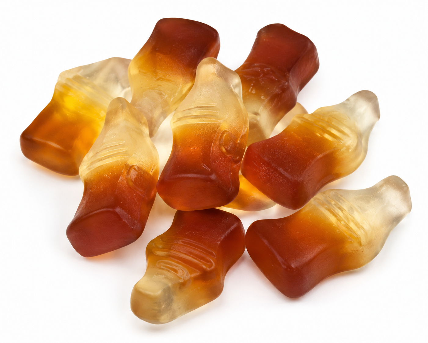 COLA BOTTLES, SUGAR FREE - 100 gr