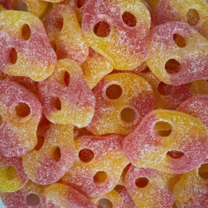 SOUR LEMON/RASPBERRY SKULLS - 100 gr